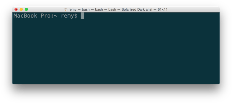 Ein einfaches macOS Terminal
